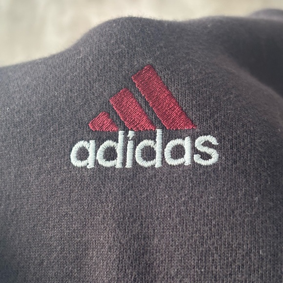 Vintage Adidas Hoodie Mens Medium Black Made in Canada - Picture 4 of 4